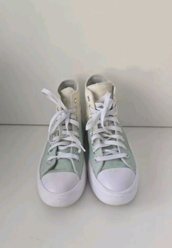 Scarpe Converse Chuck Taylor donna 6 All Star Move hi beige platform a09808c - Foto 2 di 7