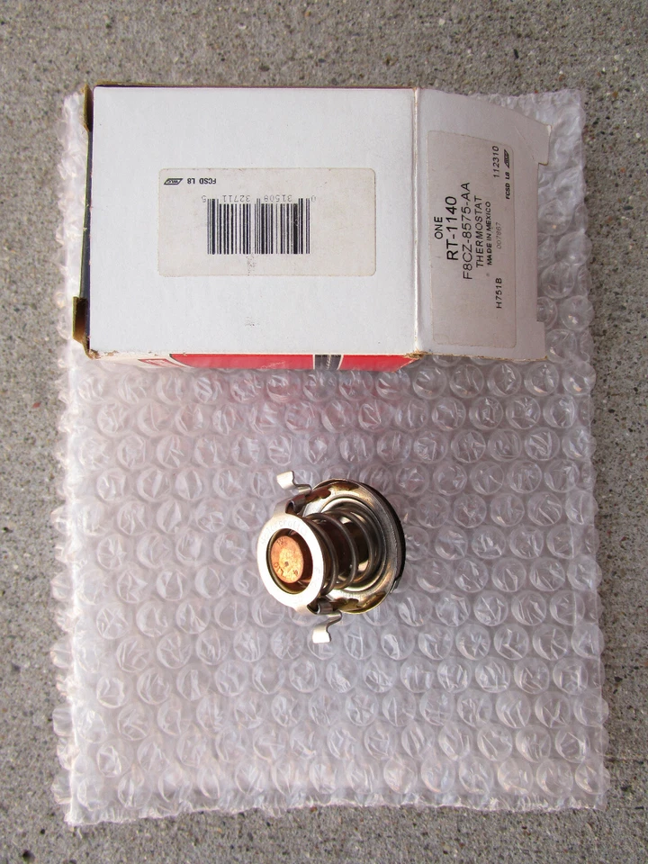 FORD F8CZ-8575-AA F8CZ8575AA MOTORCRAFT RT1140 ENGINE COOLANT THERMOSTAT OEM NEW - Image 3 of 4