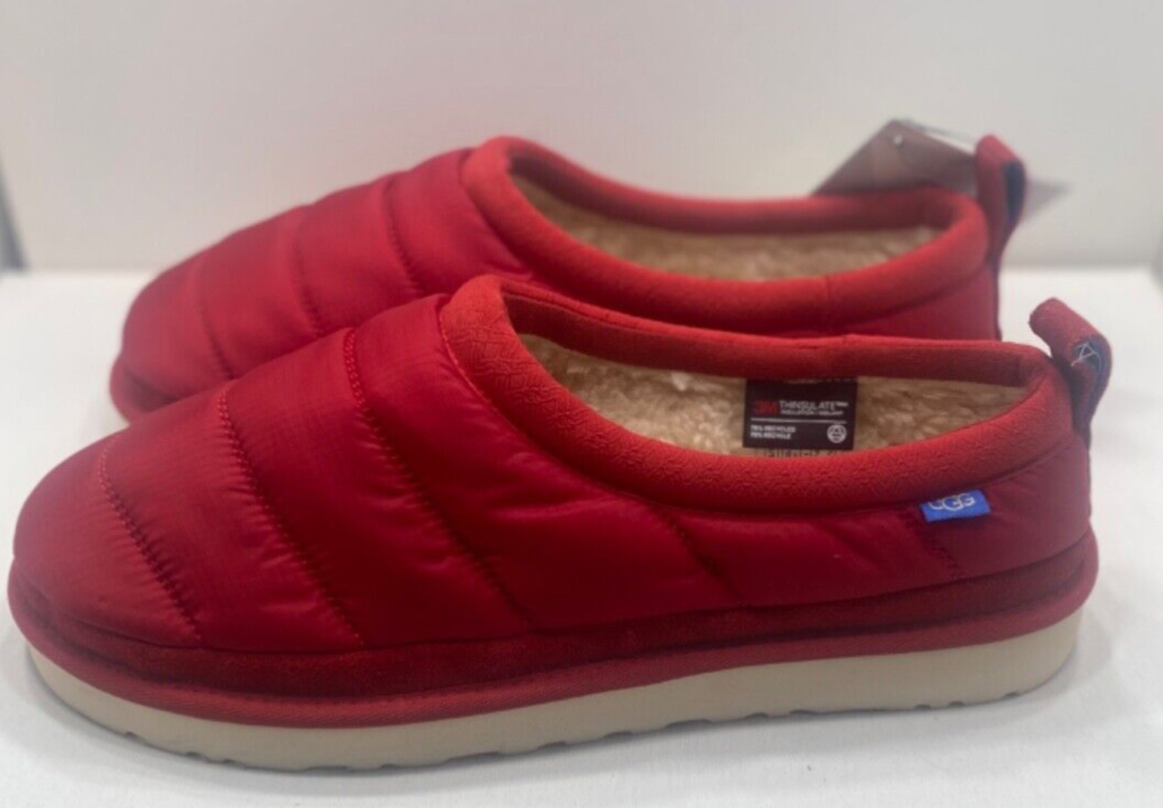 UGG TASMAN LTA RED POLYESTER PUFF/ WOOL SLIPPERS SHOES MEN  display picture 2