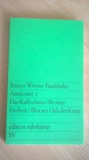 RW Fassbinder     ANTITEATER 2    Das Kaffeehaus/Bremer Freiheit/Blut am Hals de