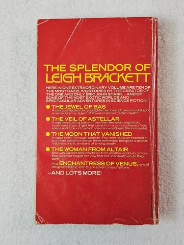 The Best of Leigh Brackett - Edmond Hamilton 1st Edition BORIS Cover VTG GOOD - Picture 4 of 6