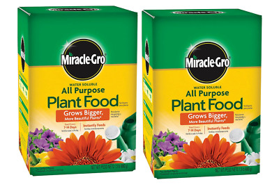 Miracle Gro Water Soluble All Purpose Plant Food 1.5 lbs. 2 Box