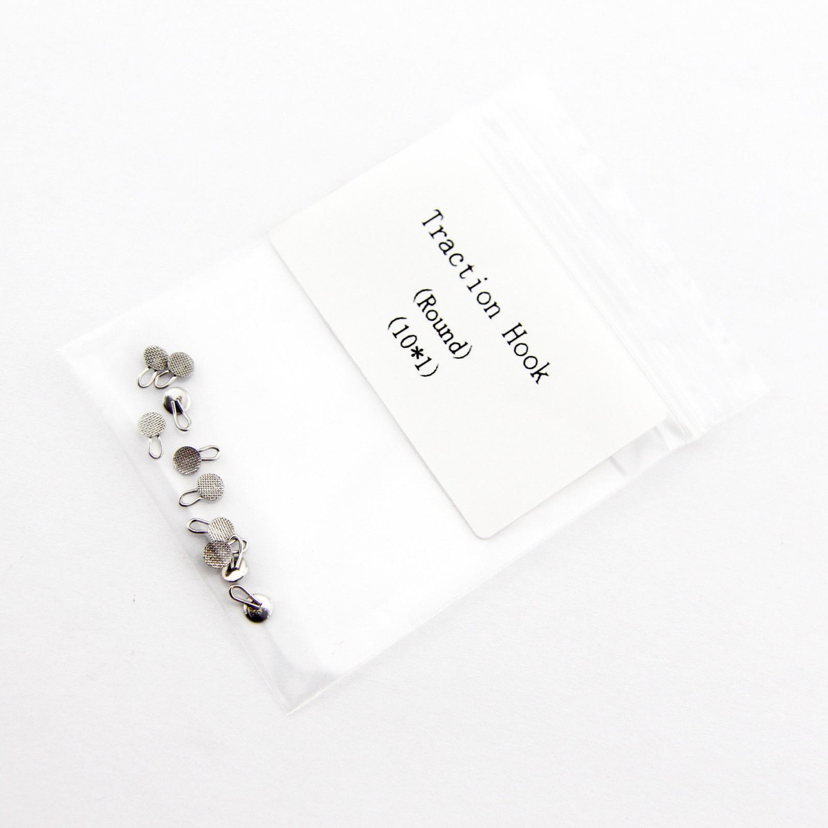 10 Packs Orthodontic Traction Hooks - 3mm Round Type Caplin Tubes For Dental Work