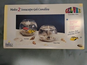 Yaley Gel Wax Candle Making Kit Makes 2 Seascape Candles Brand New In The Box