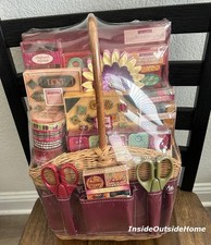 Portafolia Memories Scrapbooking Tote Gift Set Burgundy LOTSof Embellishments Nw