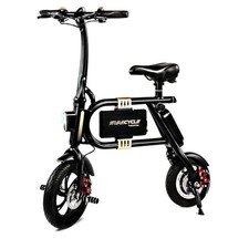 Swagtron SwagCycle SC-1 250W Electric Bike Black with Collapsible Frame 30512-2