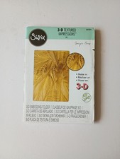 Sizzix 3D Embossing Folder Textured Impressions Fallen Leaves 664504 Rare