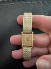 Seiko Ladies Watch Vtg 2C20-5019 Analog Quartz Women Gold Vintage Collectible