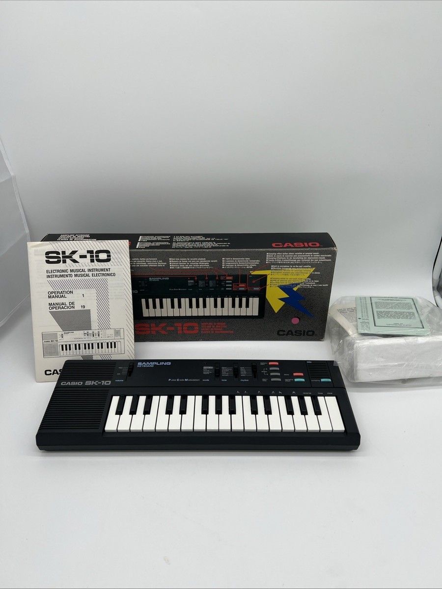 【本体のみ】CASIO SK-10 サンプリングキーボード Vintage Casio Sk-10 Sampling Keyboard 1987 Tested Working