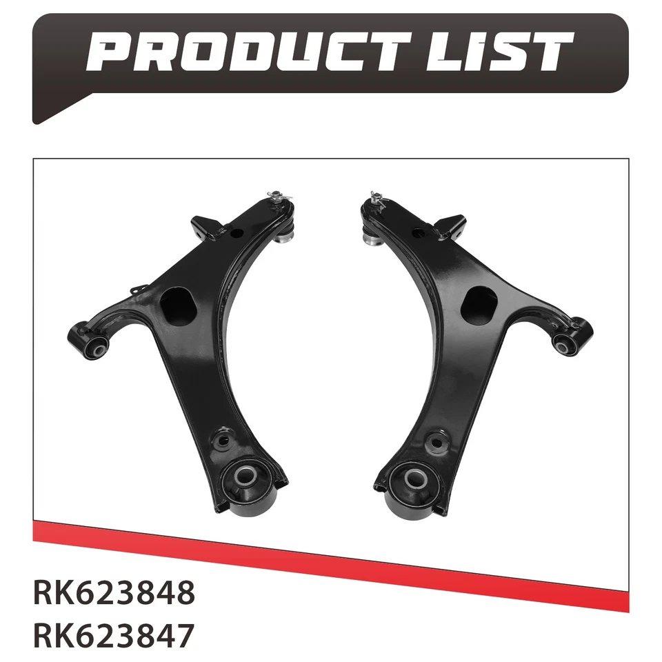2X Front Lower Control Arms W/Ball Joint Kit For 2012 2013-2016 Subaru Impreza - Image 3 of 4
