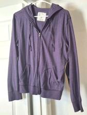 Sonoma LIFE + STYLE Womens Purple ZIP UP HOOD...