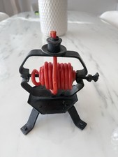 Bougeoir Courtisage Art Populaire Ancien Fer Forge Bougie Spirale Serpentin