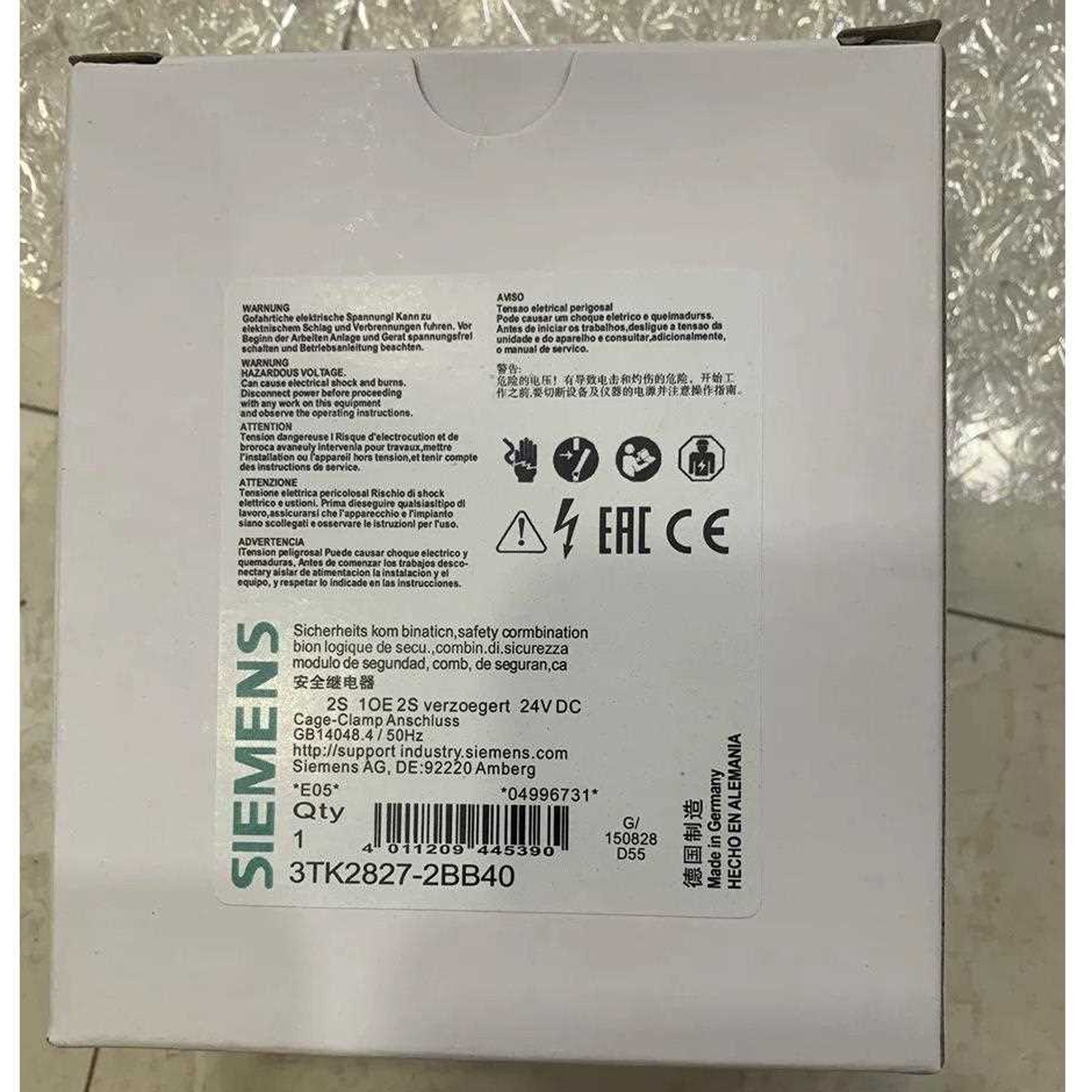 1PC New IN BOX Siemens safety relay 3TK2827-2BB40 Free Shipping