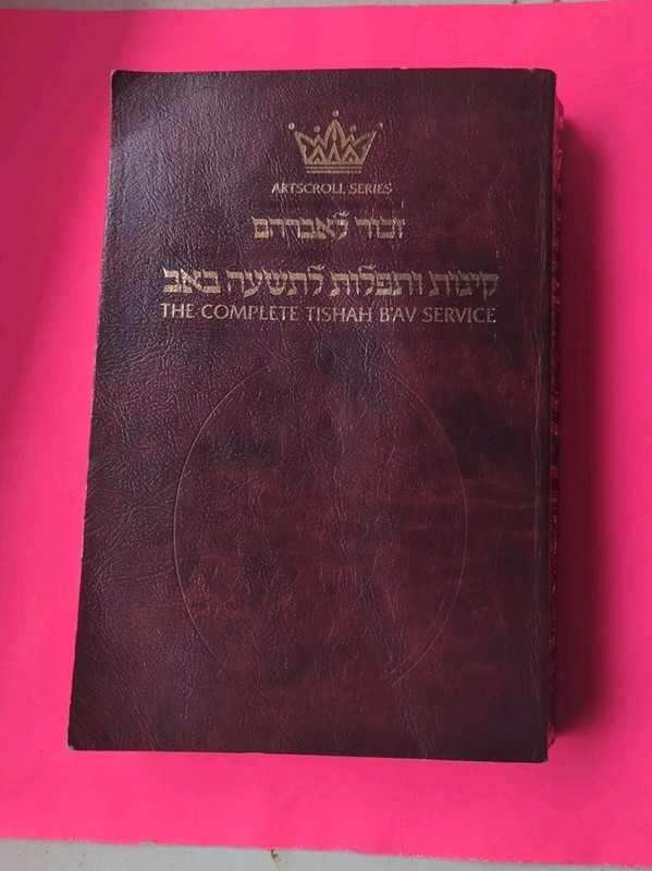 Jewish Torah Yiddishkeit Book: Artscroll Tishah B'Av Serv, Softcover, Free Ship