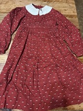 American Girl KIRSTEN Pleasant Company Ultra Rare PRAIRIE SCHOOL DRESS SIZE 12