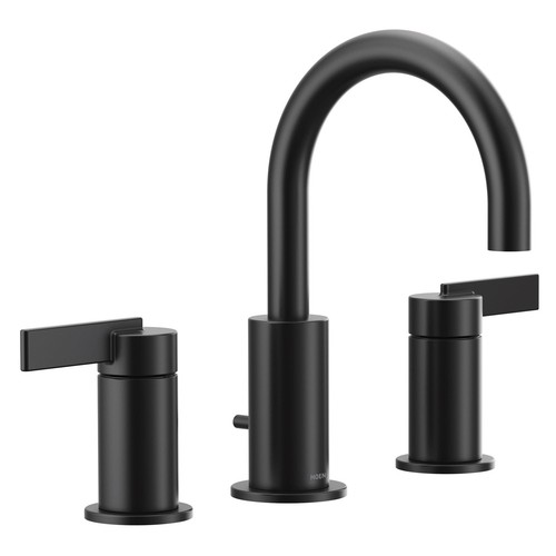 Moen T6222 Cia 1.2 GPM Widespread Bathroom Faucet - Black - Bild 7 von 12