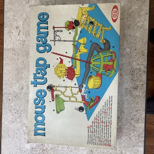 Vintage 1963 Mouse Trap Board Game by Ideal Original Box Complete