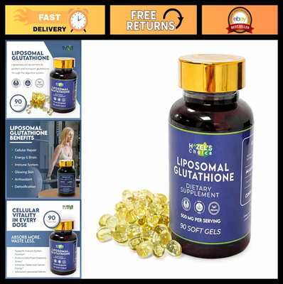liposomal.glutathione benefits Liposomal Glutathione 500mg - 90 Vegan Soft Gels, Non-GMO, Lactose-Free,  Antioxi