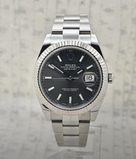 Rolex Datejust 126334 Silver  Oyster  Bracelet with Silver Bezel