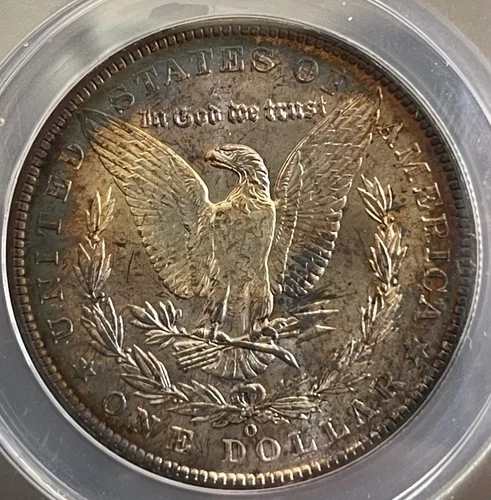 MS 62 TONER! 1903 O Morgan Silver Dollar ~ REVERSE MOUNTED ~ 90% Silver $1