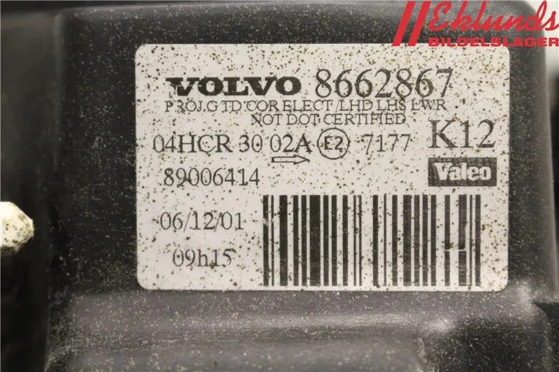 ORIGINAL Scheinwerfer links VOLVO S80 I (184) 2000 - Bild 3 von 3