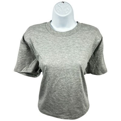 Women's Alternative Apparel Headliner Cropped Tee (Charcoal Grey) - Size XL