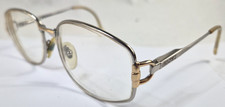 Vintage Gucci Sunglasses Eye Glasses Round Metal, Silver Gold Frames, Horse Bit