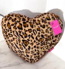NWT Juicy Couture Heart Cheetah Leopard Decorative  Pillow