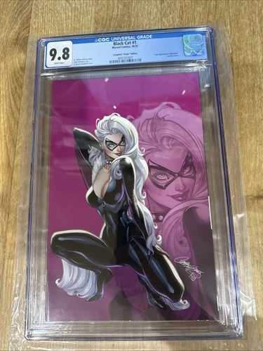 BLACK CAT #1 CGC 9.8 J SCOTT CAMPBELL 1:100 RI VIRGIN VARIANT 2025 SPIDER-MAN