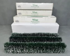Dept.56 Village Accessories Set of 12 Flexible Sisal Hedge #52662 Rectangular