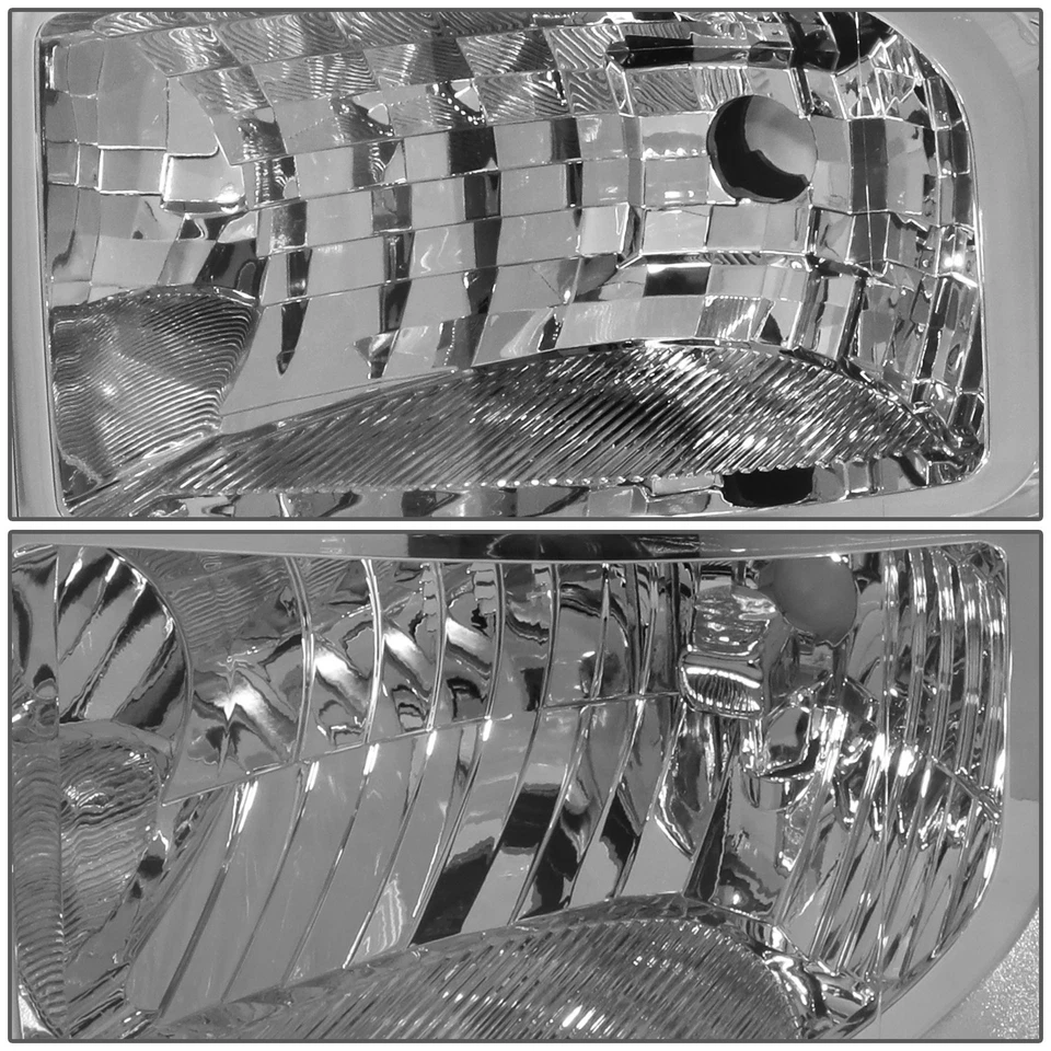 FARO CUÁDRUPLE CROMADO TRANSPARENTE + LÁMPARA TRASERA LED CROMADA 3D EN FORMA DE L PARA SUPER DUTY 11-16 Foto 4 de 4