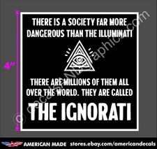 TRUMP STICKER IGNORATI ANTI DEMOCRAT DECAL