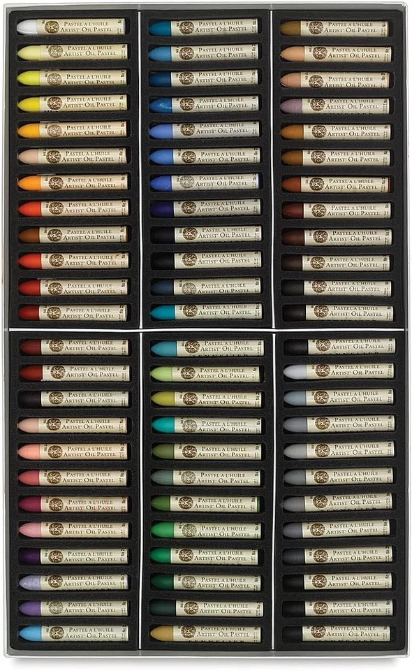 Favorito del artista: Juego de 72 unidades de pastel al óleo multicolor para arte brillante Foto 4 de 4