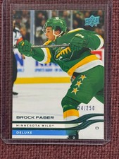 Brock Faber 2025-26 Upper Deck Series 2 Deluxe Card #124/250