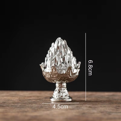 Vertical Incense Burner Mini Alloy Hollow Incense Holder Portable Tabletop Ornam