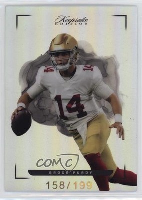2022 Keepsake Football Edition 158/199 Brock Purdy #4 Rookie RC 0s3