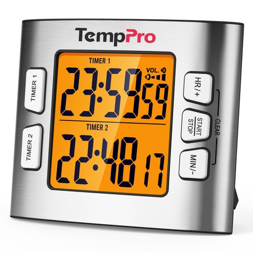 Large LCD Digital Kitchen Cooking Timer Count-Down Up Clock Loud Alarm Magnetic