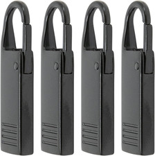 Zipper Pull . 4X Zips Black Heavy Duty Replacment Zippers Pull Tab for Broken Ja