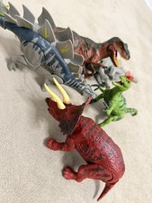 Kid Galaxy Dinosaur Lights  Sounds Toy Figurine Collectible - Lot Of 5 Dinos