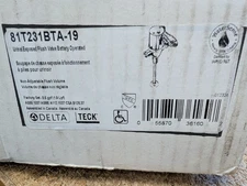 Delta 81Tbt/81Thw Electronic Urinal Battery Operated Exposed Flush Valve