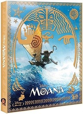 Moana BLU-RAY Steelbook 2D & 3D Combo PET Slip Case Limited Edition