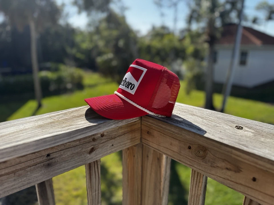 Handcrafted Marlboro Hat Mesh Back SnapBack - Image 2 of 4