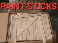 Paint Mixing Stirring Sticks Wood 235 Count- Crafts, Paint,epoxy Free Ship