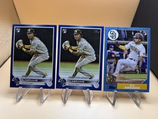 2022 Topps CJ Abrams Rookie Parallel Card lot 3 Total (1 1987 Blue, 2 Base Blue)