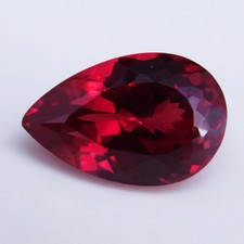 8.40 Ct Natural Mogok Red Ruby Pear Cut Certified Loose Gemstone