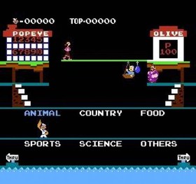 Juego NES / Famicom - Popeye no Eigo Asobi m&oacute;dulo JAP