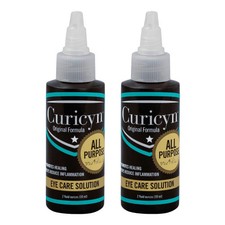 Curicyn Eye Care Solution for Animals 2 Pack, 2 oz Bottles