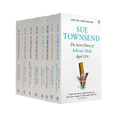 Adrian Mole 8 Book Collection by Sue Townsend  Humorous Coming-o | Sue Townsend