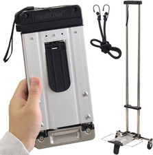 Folding Carrying Cart, Luggage Cart with 2 Wheels One Way, Compact for Trolley