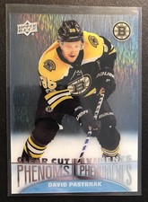 2018-19 TIM HORTONS HOCKEY CARDS CLEAR CUT Phenoms CC6 David Pastrnak CC-6